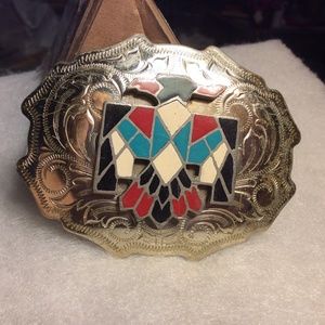 Thunderbird Firebird Inlay women’s Belt Buckle